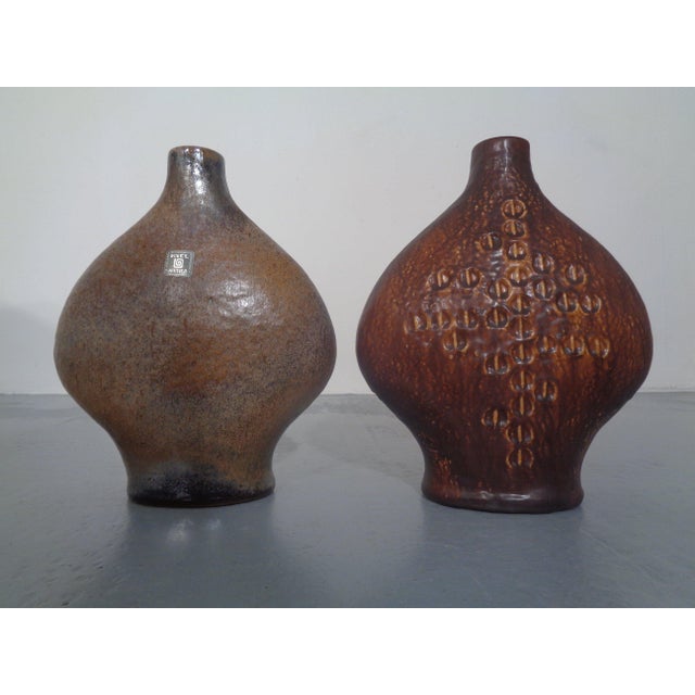 Mid-Century Modern Studio Atelier Ceramic Vases by Gerda Heuckeroth for Carstens Tönnieshof, 1960s, Set of 2 For Sale - Image 3 of 9