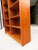 Brown Vintage Danish Modern Teak Double Bookcase Bookshelf Mid Century Hundeved Style Display Shelf For Sale - Image 8 of 16
