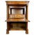 Elegant French Empire secretaire abattant crafted in walnut, featuring striking book-matched veneer, ebonized column...