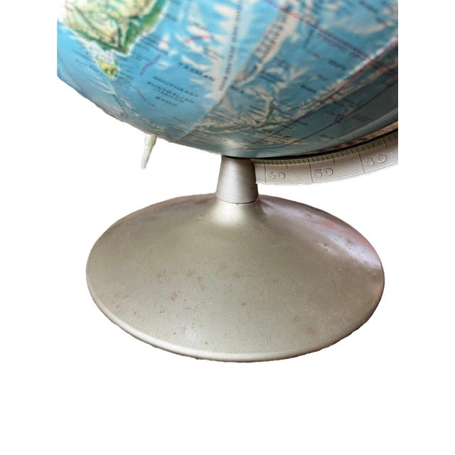 VTG Rand McNally 17" Topographical Globe With Metal Base - Soviet Union For Sale - Image 9 of 14