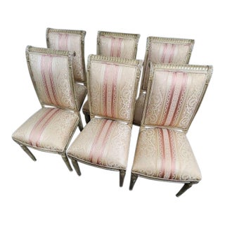 19th Century French Louis Xv Style Dining Chairs - Set of 6 For Sale