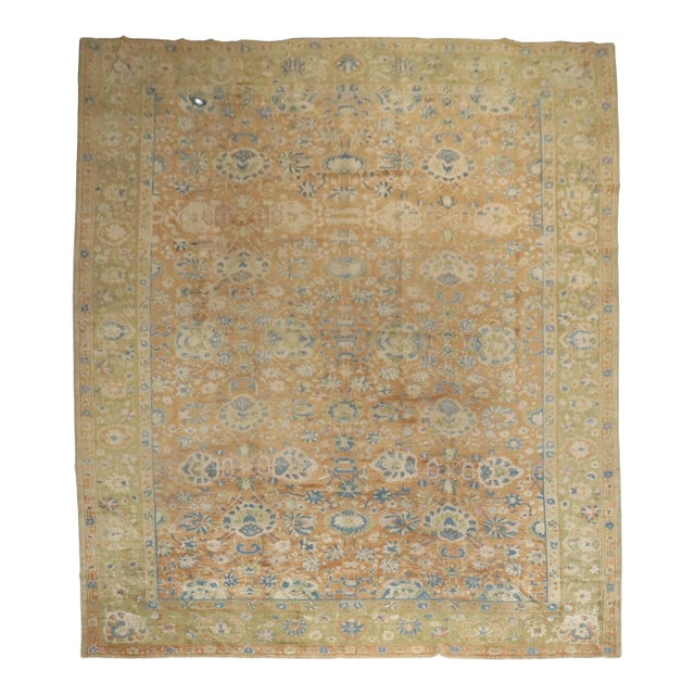 Early 20th Century Antique Zabihi Collection Large Chinese Carpet - 10'9" x 16'2" For Sale