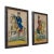 Blue 19th Century Paul Clifford & Jonathan Wilde Redington Tinsel Prints, Framed - a Pair For Sale - Image 8 of 9