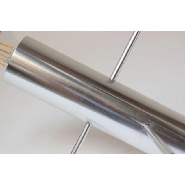 Vintage Dutch Aluminum 'Krekel' / 'Cricket' Table Lamp by Otto Wach for Raak For Sale - Image 9 of 12