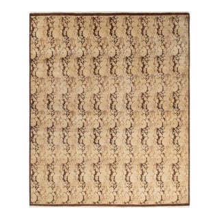 Mogul Collection Hand-Knotted Area Rug - Brown Collection 7' 10" x 8' 2" For Sale