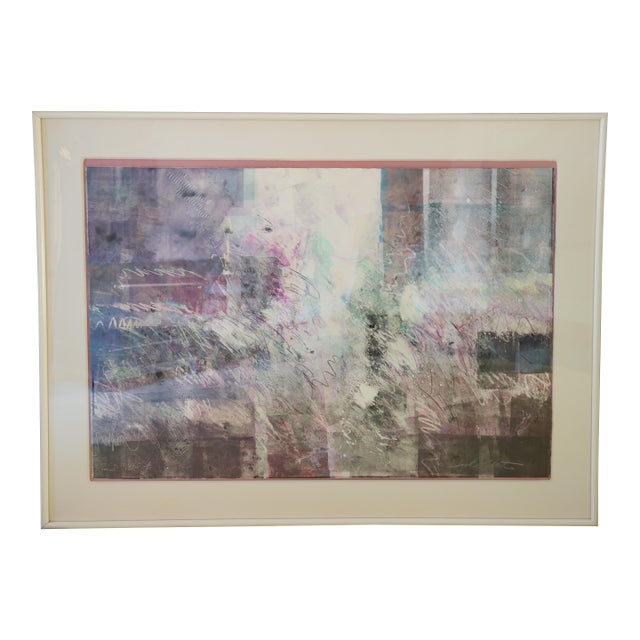 Jack Roberts “Bruxelles” 1980s Lithographic Monotype on BFK Rives Paper With Artist-Signed Appraisal For Sale
