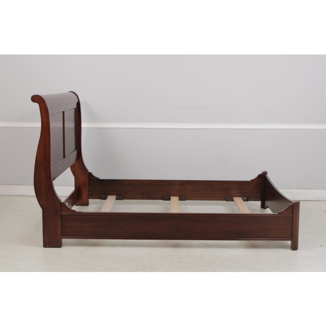 Nichols & Stone Nichols & Stone by Stickley Cherry Queen Size Sleigh Bed For Sale - Image 4 of 18
