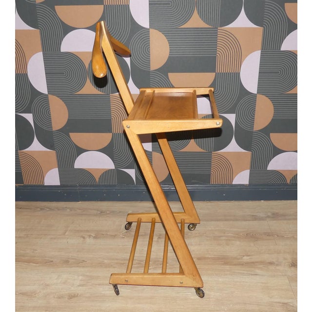 1960s Mid-Century Modern Zig Zag Clothes Rack from Opal Furniture, 1950s For Sale - Image 5 of 9