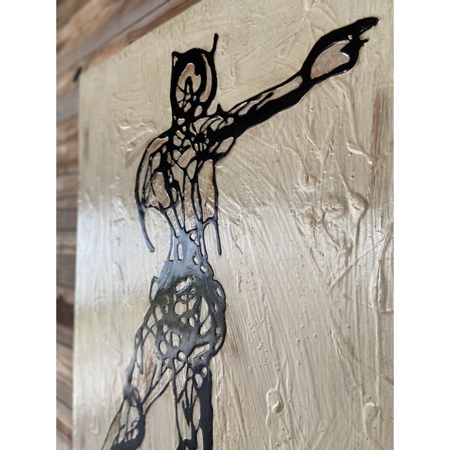 2000 - 2009 Pair of Vintage Modern Nude Figure Paintings For Sale - Image 5 of 11