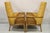 Mid Century Modern Hollywood Regency Sculpted Wood & Cane Lounge Chairs - Pair For Sale - Image 12 of 12