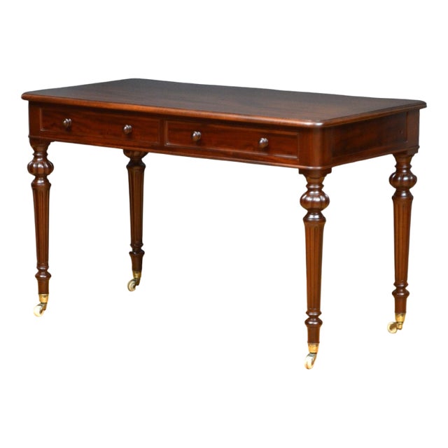 Victorian Mahogany Writing Desk or Dressing Table For Sale