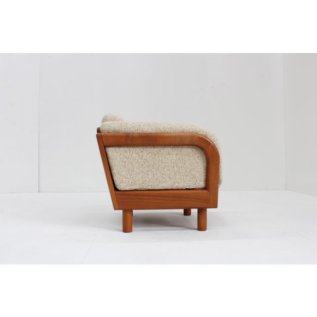 Brown Mid-Century Danish Teak Armchair by Olsen Laursen, 1960s For Sale - Image 8 of 9