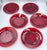 Ruby Red 1930's Royal Ruby by Anchor Hocking Salad 7" Plates - 6pc Set For Sale - Image 8 of 9
