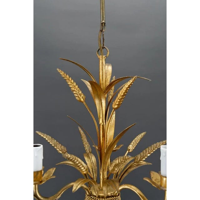 Gold Golden Pendant with Ears of Wheat, 1960s For Sale - Image 8 of 13