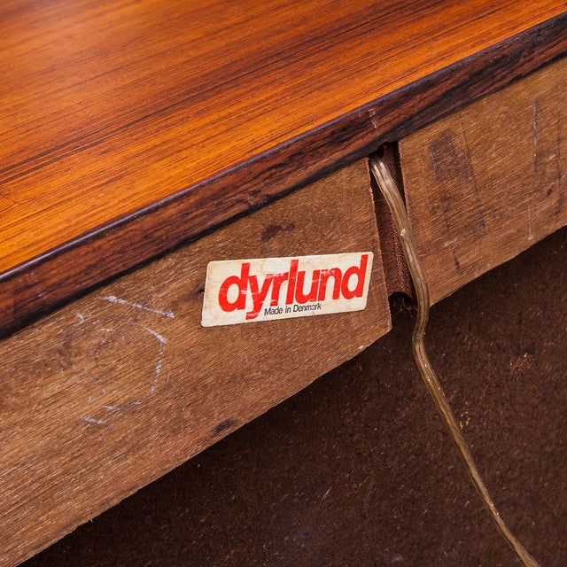 Vintage Danish Modern Wall Mounted Rosewood Dry Bar by Erik Buck for Dyrlund For Sale - Image 10 of 18