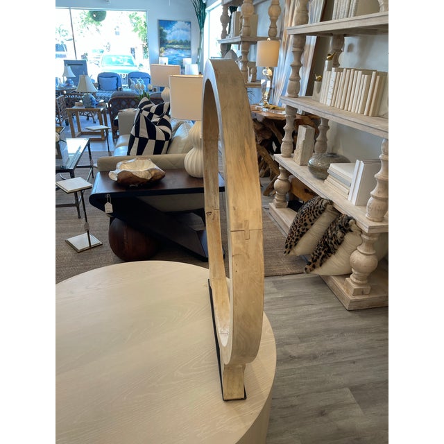 Light Wood Ring Sculpture For Sale In West Palm - Image 6 of 9