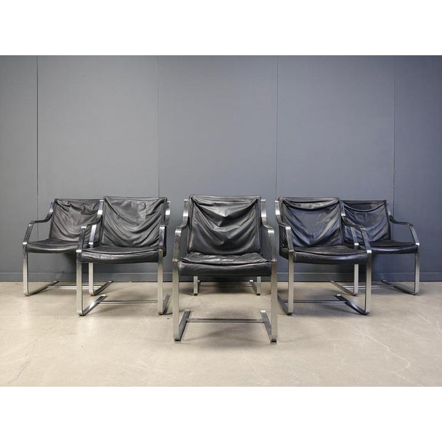 Armchairs by Rudolf Glatzel for Knoll Art Collection, 1980s, Set of 6 For Sale - Image 9 of 12