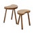 1970s Vintage Wooden Kidney-Shaped Nesting Tables Wood, 1960s, Set of 2 For Sale - Image 5 of 17
