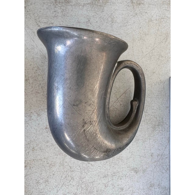 Metal Mid 20th Century RWP Wilton Trumpet Pewter Beer Mug Pair -2 For Sale - Image 7 of 11
