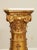Antique 19th Century Italian Neoclassical Carved Giltwood Marble Top Pedestal For Sale - Image 9 of 13