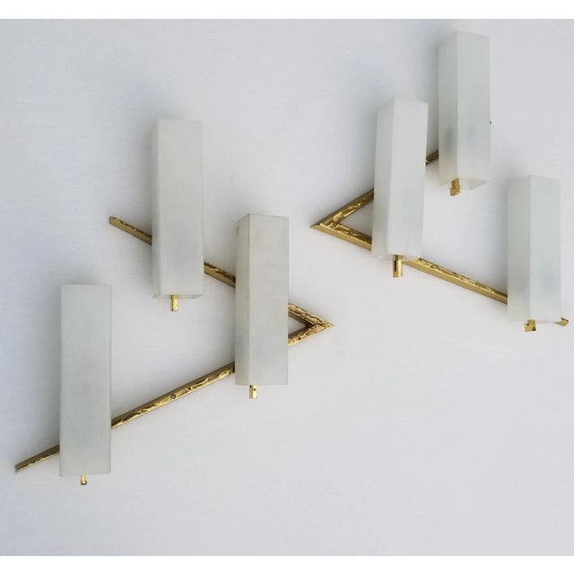 Bronze 1970s Maison Arlus Bronze Sconces - a Pair For Sale - Image 8 of 8