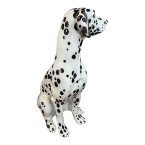 Mid 20th Century Italian Dalmatian Ceramic Dog