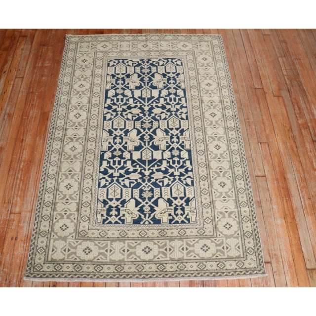 Islamic Vintage Caucasian Rug - 3'10" x 5'8" For Sale - Image 3 of 9