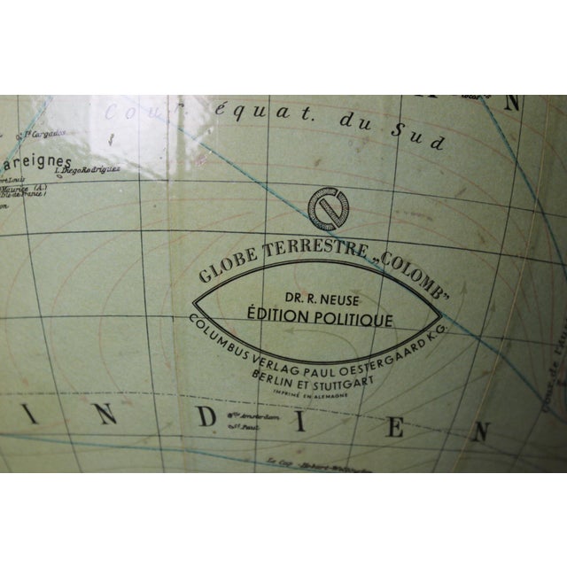 Art Deco Globe by Columbus, 1930s For Sale - Image 4 of 12