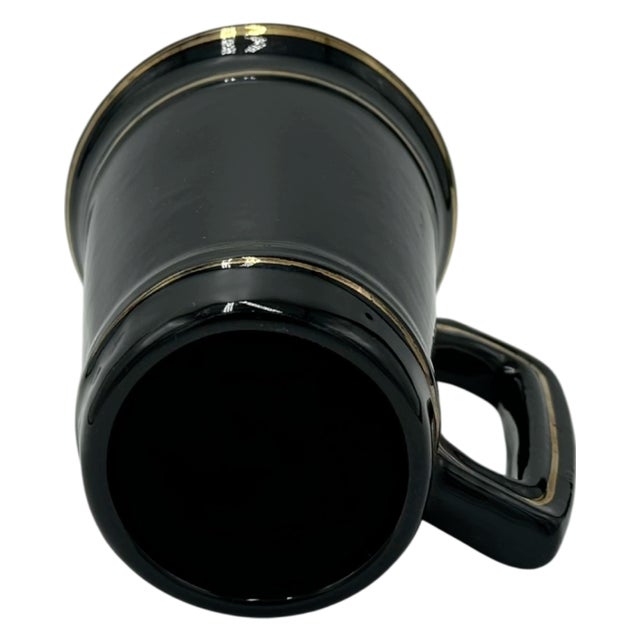Vintage Princeton University Black Ceramic Mug Stein For Sale - Image 4 of 7