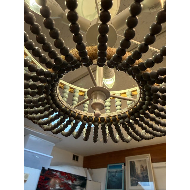 Uolfin Modern Farmhouse Beaded Chandelier For Sale - Image 12 of 12