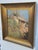 A late 19th century French Impressionist style painting by artist J. S. Dorange depicting a Mediterranean style cliff side...