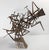 Mid-Century Modern Brutalist Abstract Nail Sculpture on Wood Base For Sale - Image 4 of 12