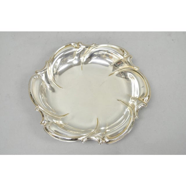 Vintage Caravelle Victorian Style Silver Plated Scalloped Serving Dish Bowl For Sale - Image 13 of 13