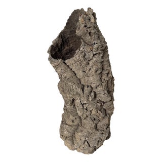 Vintage Cork Bark Vase, 1970s For Sale