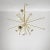 Italian Sputnik Chandelier in Brass and Ivory-Colored Aluminum, 1950s For Sale - Image 4 of 10