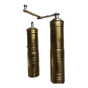 Vintage Solid Brass Pepper Grinders / Spice Mills – Set of 2 (Acquired in Ankara, Türkiye)