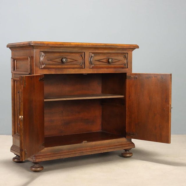Mid-20th Century Baroque Walnut Sideboard, Italy For Sale - Image 3 of 12