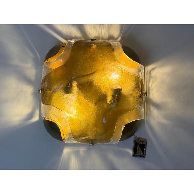 Amber Murano Glass Two-Light Wall from Kaiser Idell, 1970s For Sale - Image 12 of 18
