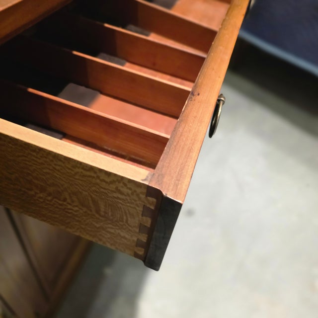 Brown Vintage Kindel Furniture French Regency Louis XVI Cherry Wood Sideboard For Sale - Image 8 of 17