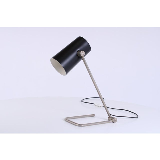 Adjustable Black Tube Metal Table Lamp by Hala Dbgma, 1950s For Sale - Image 17 of 18