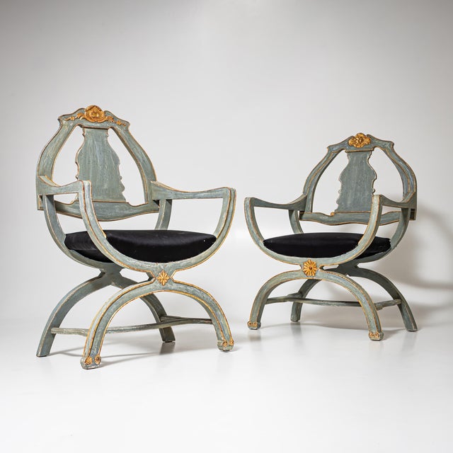 18th Century Armchairs, Saxony, Set of 2 For Sale - Image 5 of 9