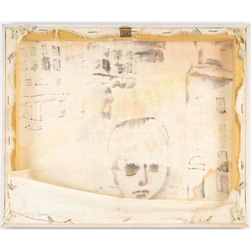 Jochen Michaelis, Child’s Head, Watercolor on Canvas For Sale - Image 8 of 9