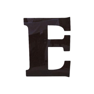 34" Jumbo Chocolate Brown Plexiglass Marquee Letter E For Sale