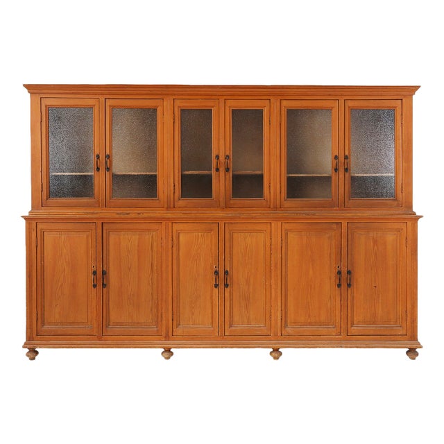 Display Cabinet in Pine, Belgium, 1890s For Sale