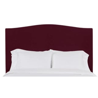 Hazel Twin Headboard, Wine Velvet For Sale
