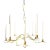 Ten Arm Wrought Iron Tree-Branch Chandelier For Sale