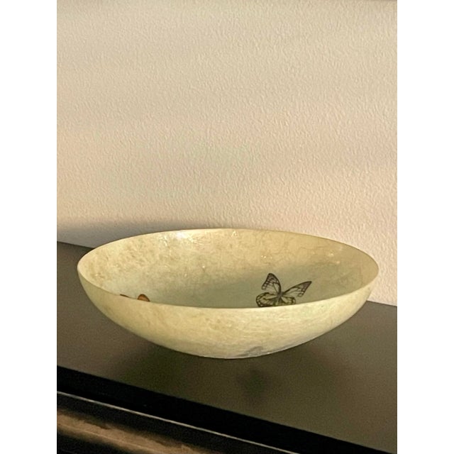 1960s 1960s Large Fiberglass Butterfly Serving Bowl For Sale - Image 5 of 10