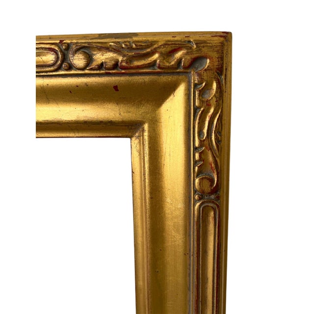 Ornate, Beveled Solid Giltwood Frame For Sale In Los Angeles - Image 6 of 7