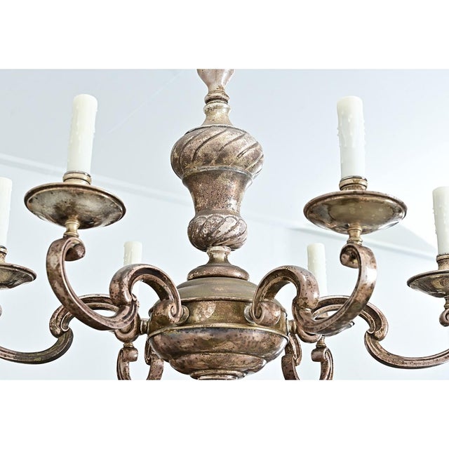 Early 20th Century French Bronze Chandelier For Sale - Image 11 of 11