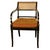 1960s Set Eight Federal Style Japanned & Gilded Dining Arm Chairs Kittinger Furniture For Sale - Image 11 of 17